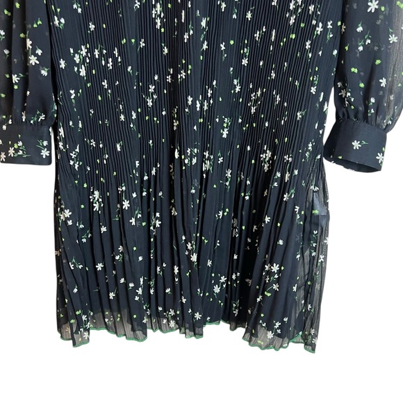 Hush long sleeve black floral crinkle dress - Picture 8 of 8